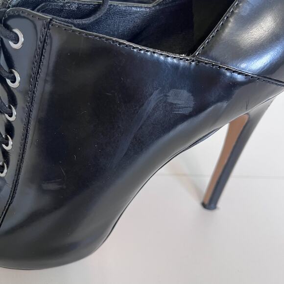 Via Spiga Whimsigoth Lace Up Leather Women Open Toe Pumps Bootie Size 9M Witchy - Picture 13 of 13